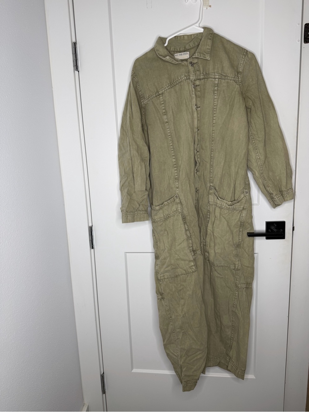We The Free Olive Jumpsuit